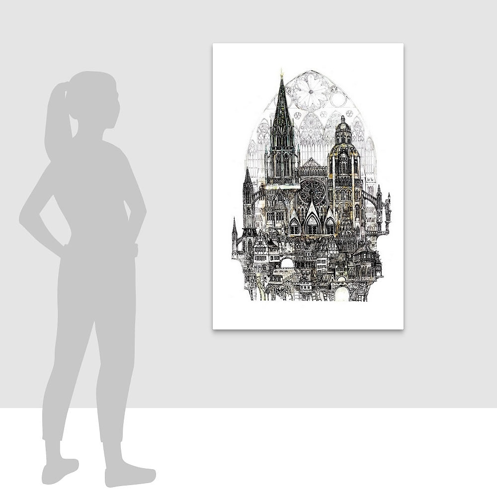 „Oneness Chatedral Perichoresis” 100 x 70 cm Tablou Panza, Giglee editie limitata