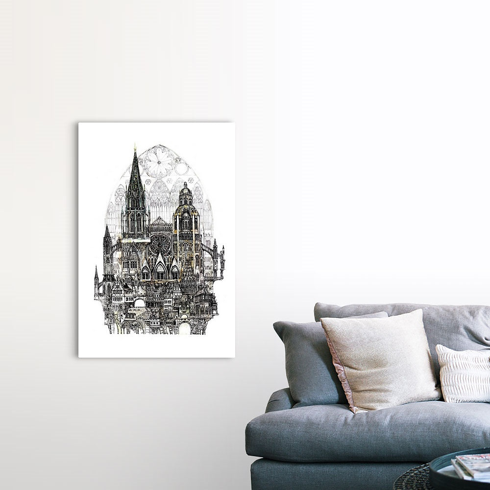 „Oneness Chatedral Perichoresis” 100 x 70 cm Tablou Panza, Giglee editie limitata