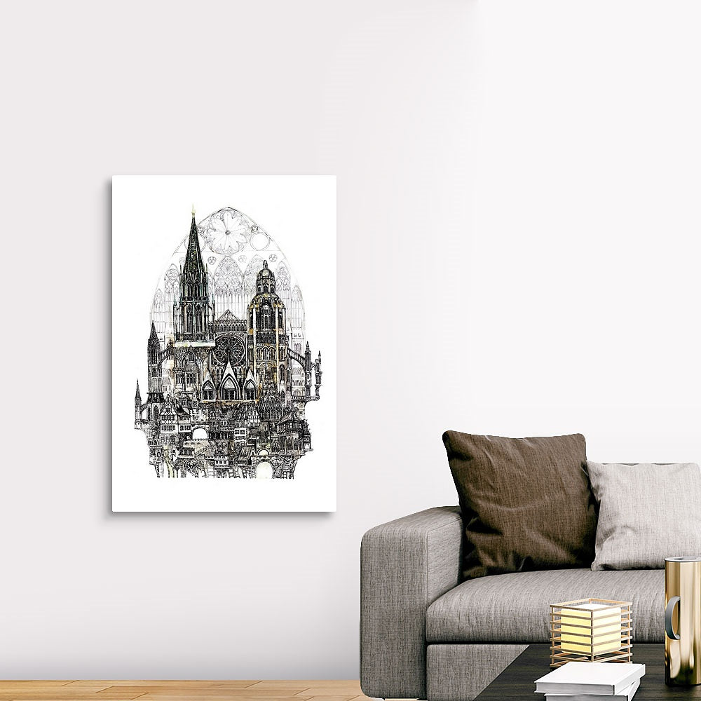 „Oneness Chatedral Perichoresis” 100 x 70 cm Tablou Panza, Giglee editie limitata