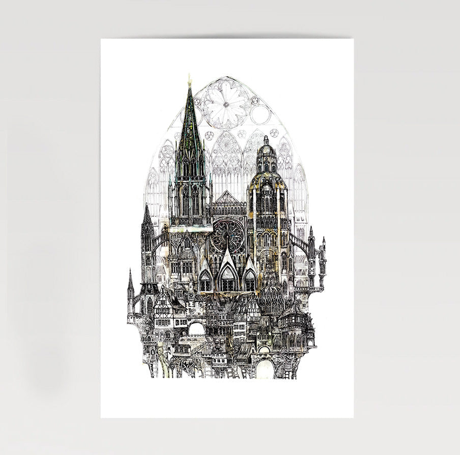 „Oneness Chatedral Perichoresis” 100 x 70 cm Tablou Panza, Giglee editie limitata
