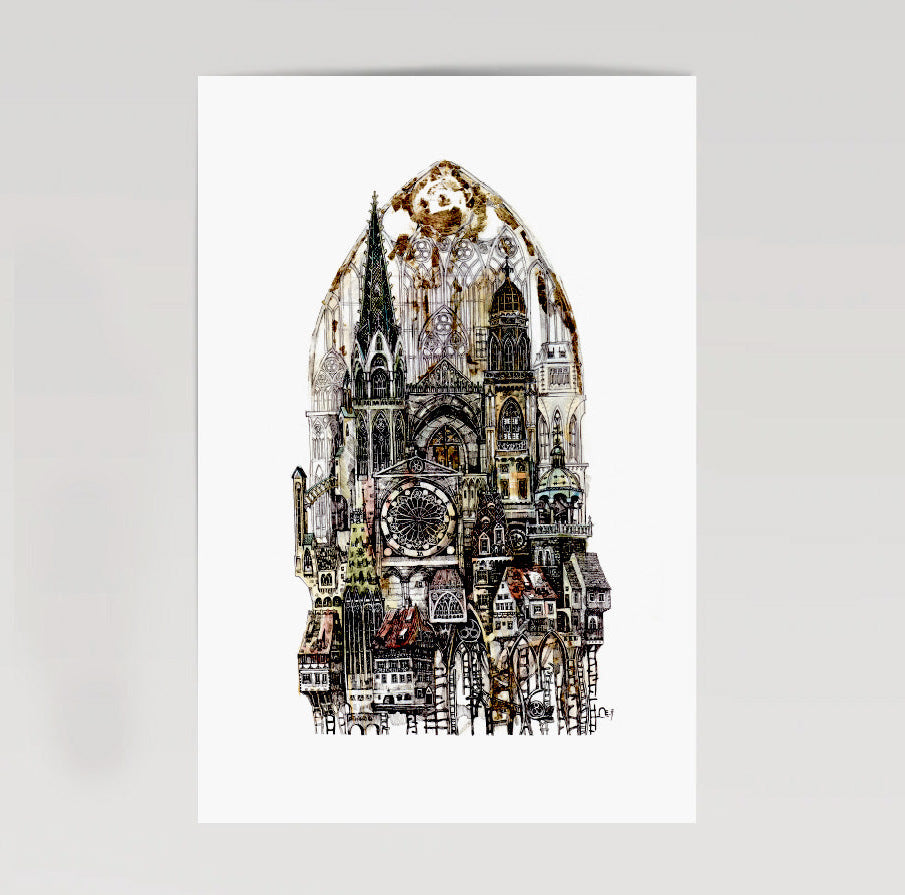 „Catedrala 1” Ediție limitată Ciglee/Print