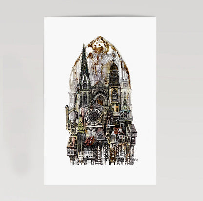 „Catedrala 1” Ediție limitată Ciglee/Print