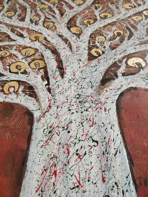 "Saint-bearing Tree" by Eunice Gall, original painting - DieKunstGalery