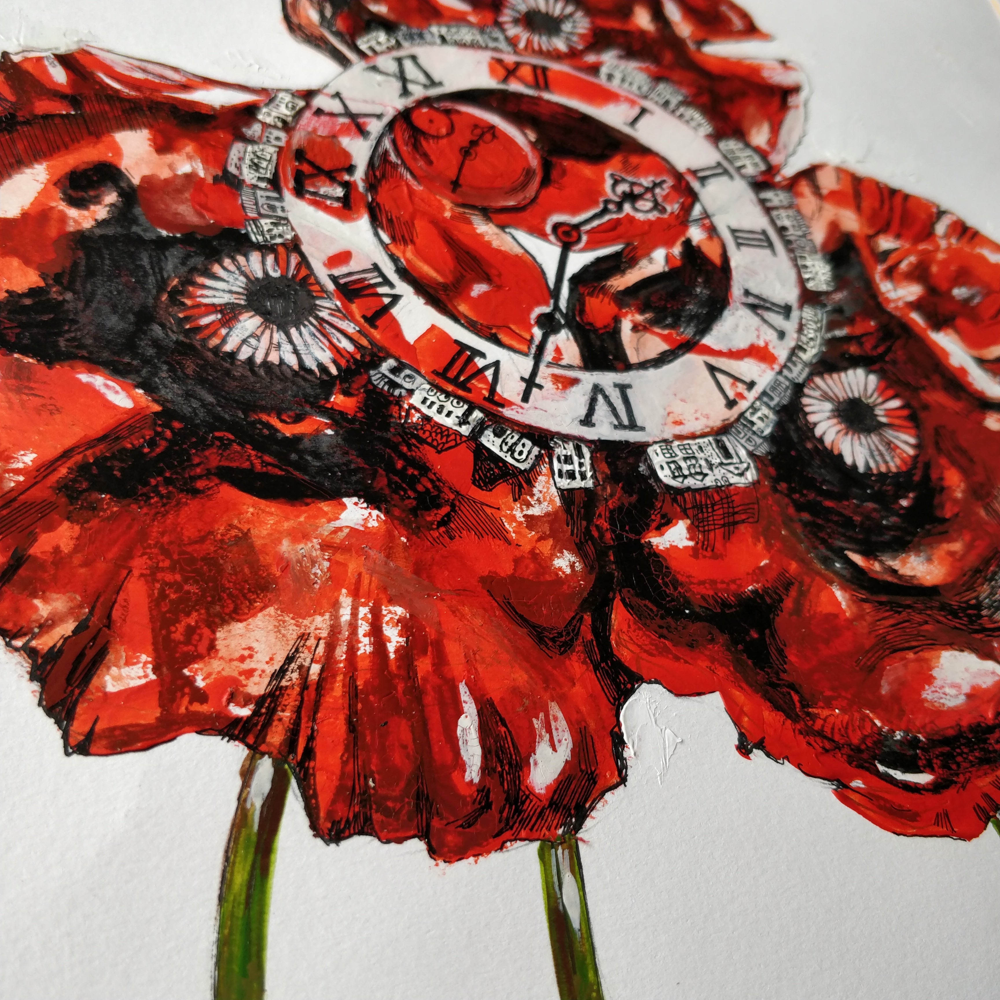 “Wie eine Blume” by Eunice Gall, Originalgrafik - DieKunstGalery