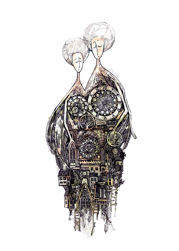 " Sfinții - un portret al căsătoriei" Limited Edition Ciglee/Print 