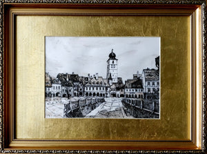 "Hermanstadt, Sibiu " by Eunice Gall, Originalgrafik - DieKunstGalery