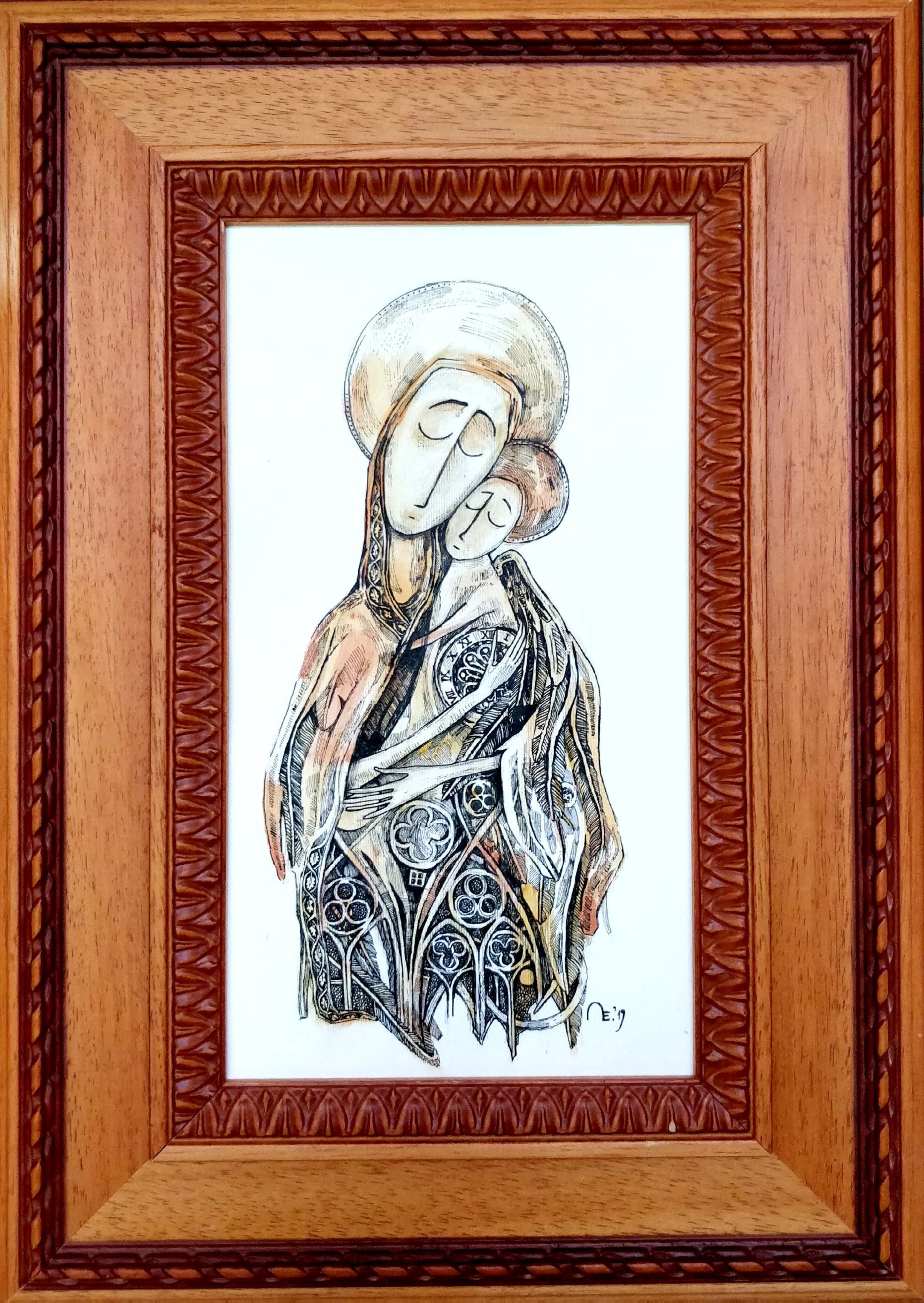 "Muttern und..... " by Eunice Gall, Originalgrafik - DieKunstGalery