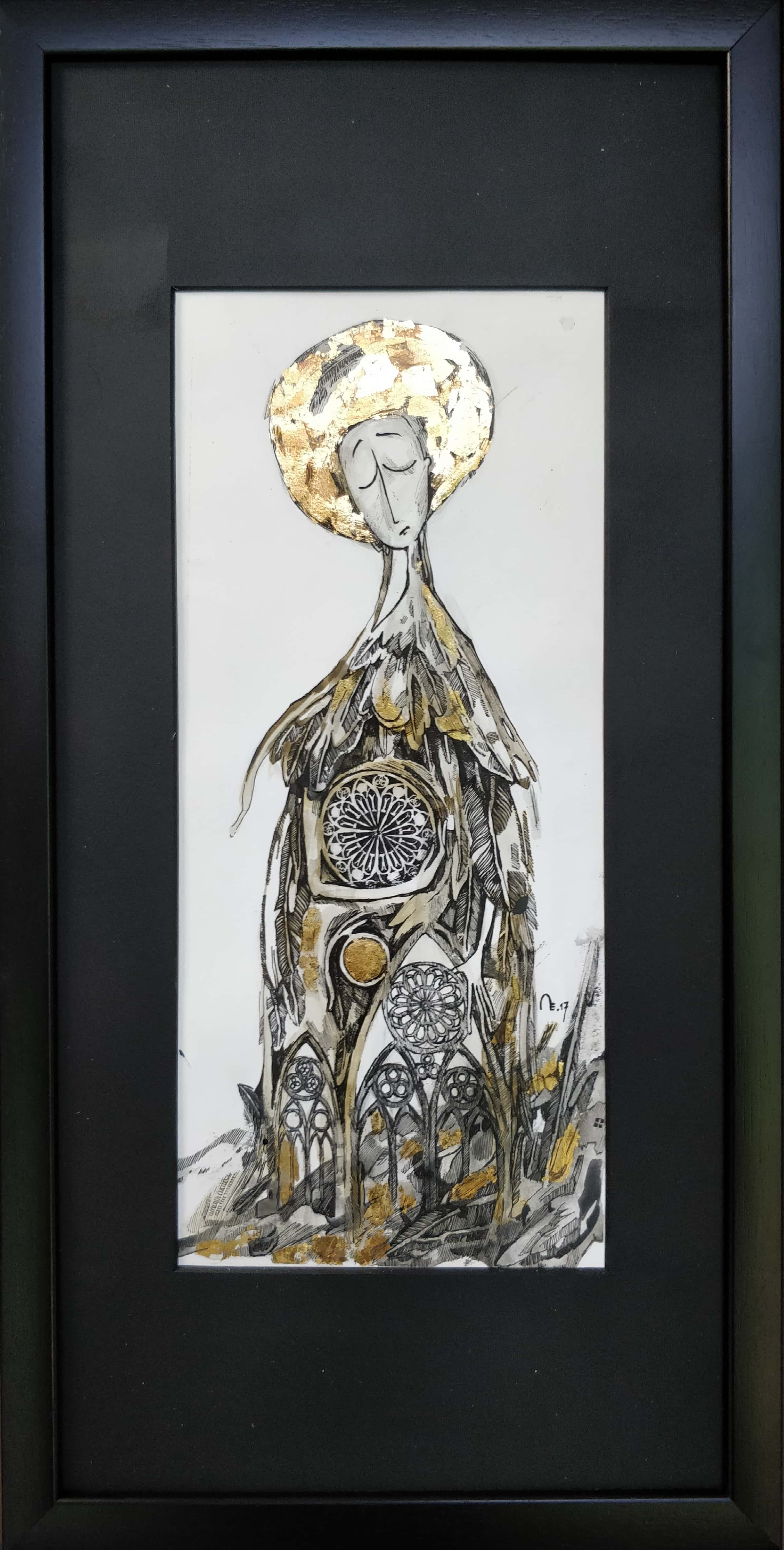 "Saint 8" by Eunice Gall, Originalgrafik - DieKunstGalery